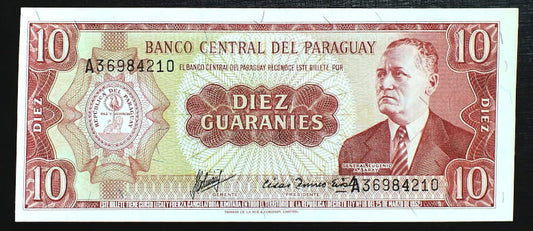 10 Guaranies - Paragwaj 1952 r.