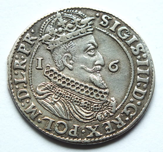 Ort gdanski 1623 Waza III