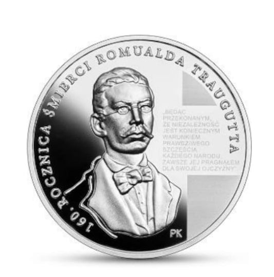 Moneta 10 zł 160. rocznica śmierci Romualda Traugutta