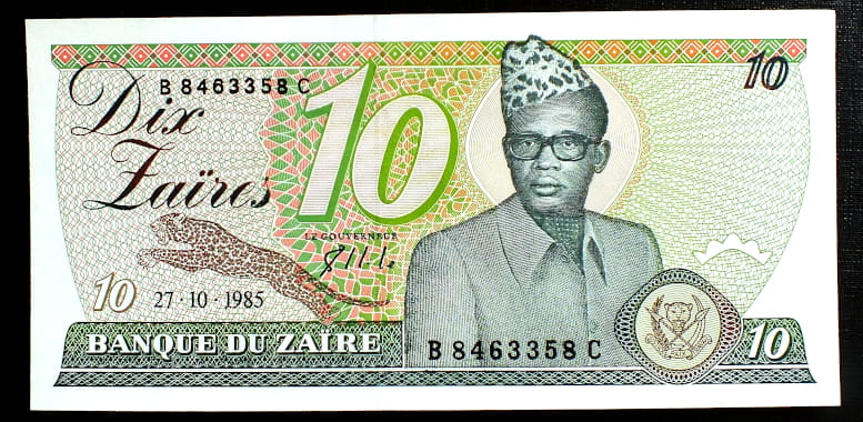 10 Zaires - Zair 1985 r.
