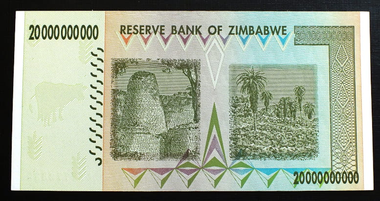 20 000 000 000 Dolarów - Zimbabwe
